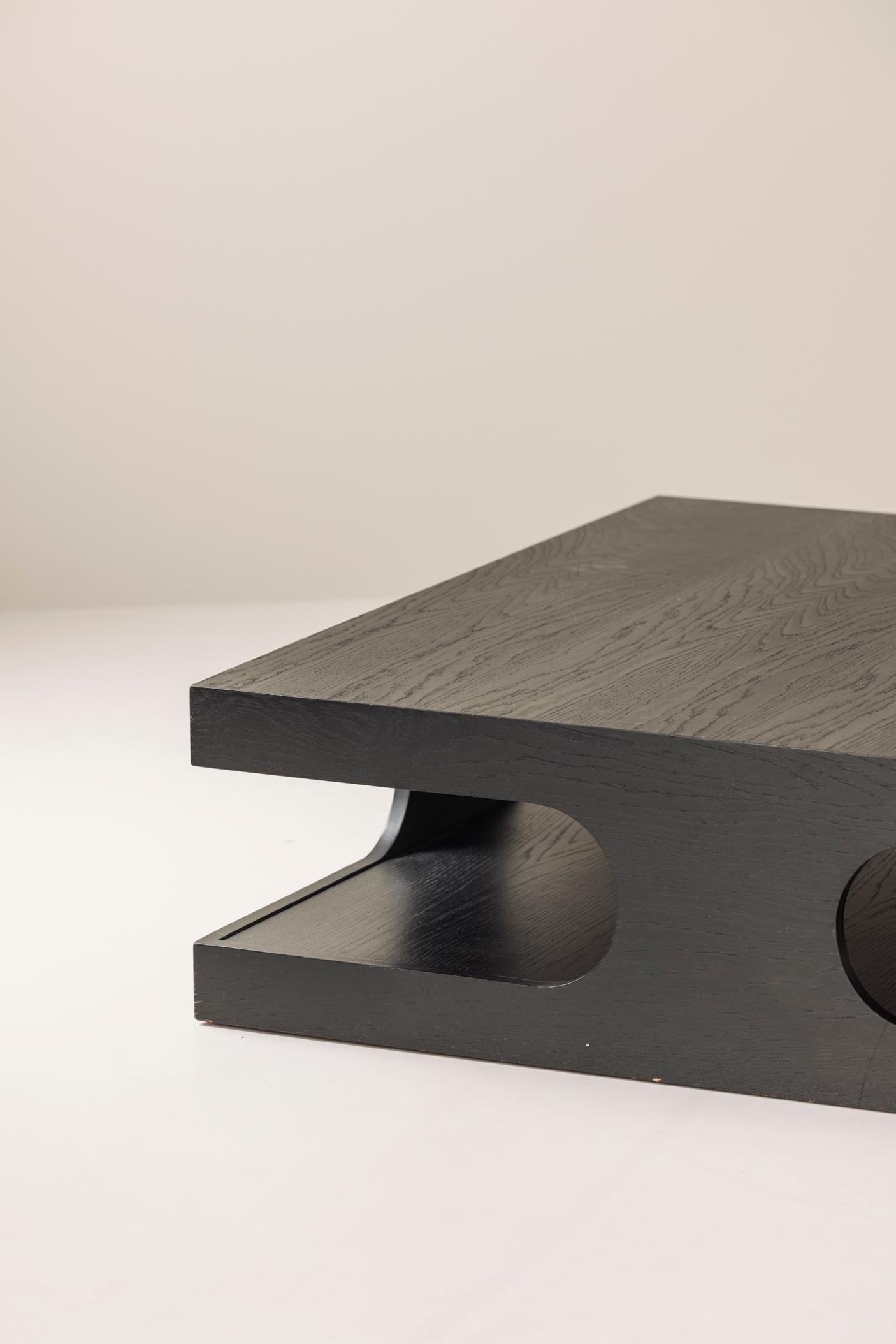 European Postmodern square coffee table from the 1980s For Sale