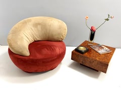 Postmodern Square Elm Root Coffee Table Attr. to Willy Rizzo, Italy
