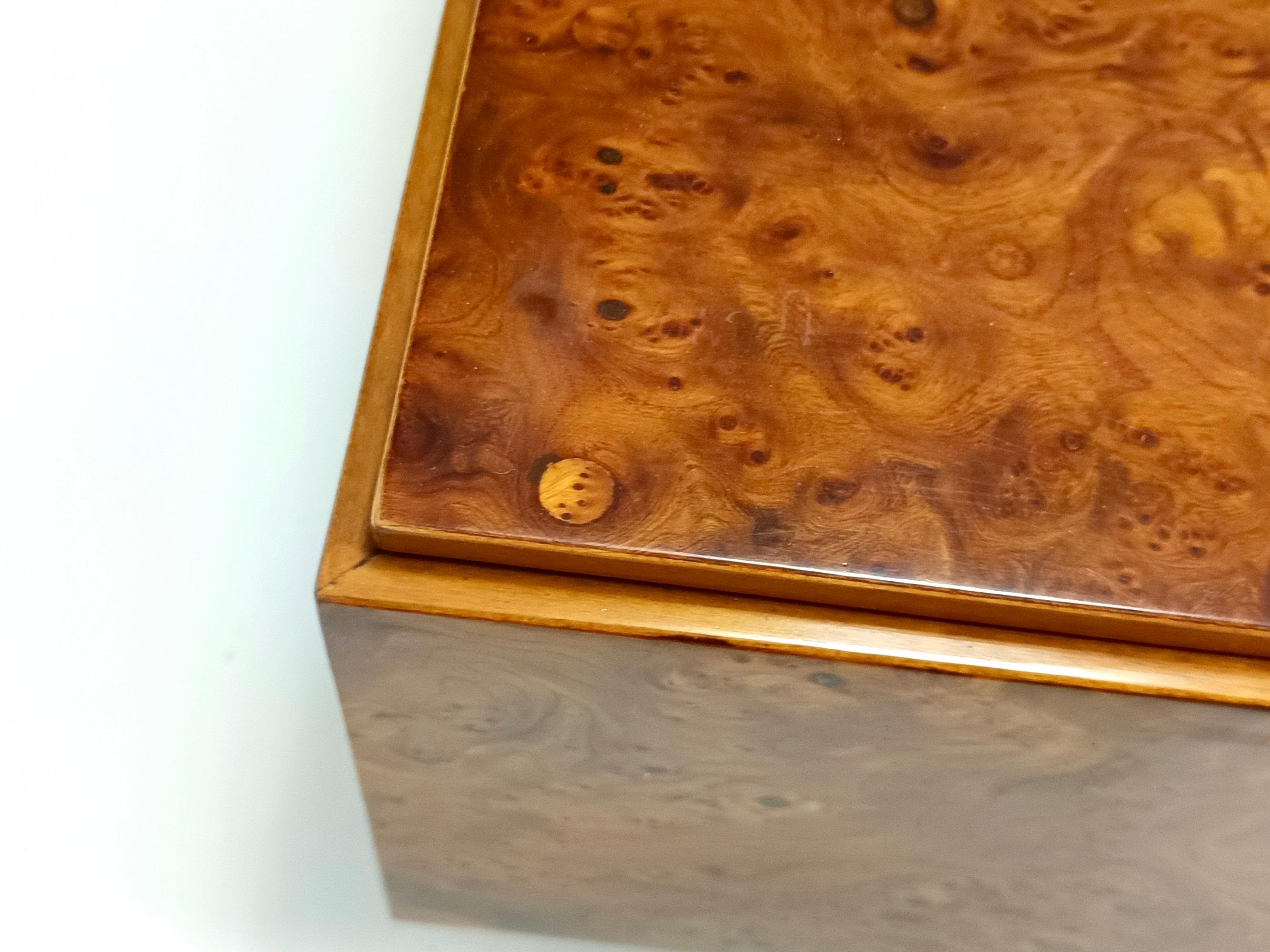 Postmodern Square Elm Root Coffee Table Attr. to Willy Rizzo, Italy For Sale 3