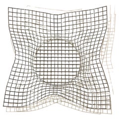 Postmodern Stainless Handkerchief Mesh Basket Bowl