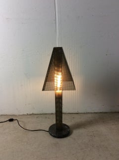 Postmodern Stainless Steel Mesh Table Lamp with Shade