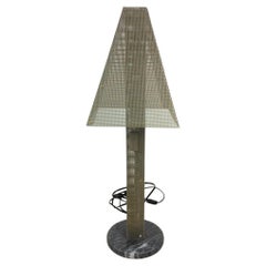 Postmodern Stainless Steel Mesh Table Lamp with Shade