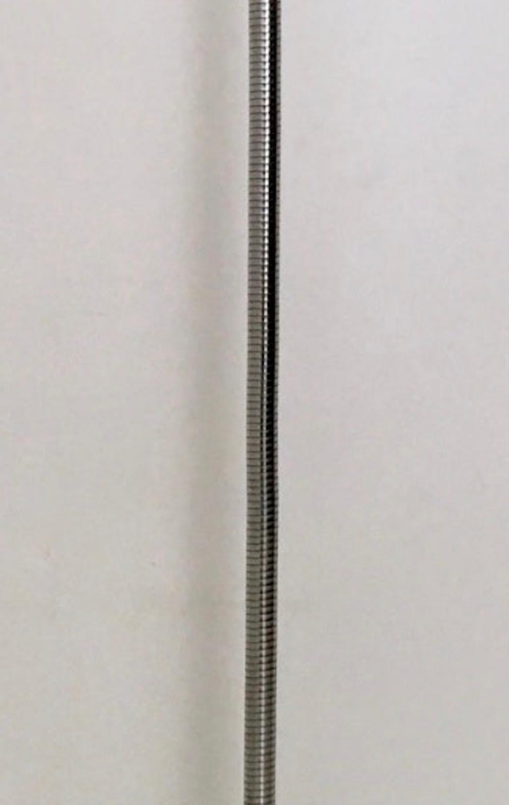 Postmodern Steel Floor Lamp by Eleonore Peduzzi Riva for Candle, Italy For Sale 2