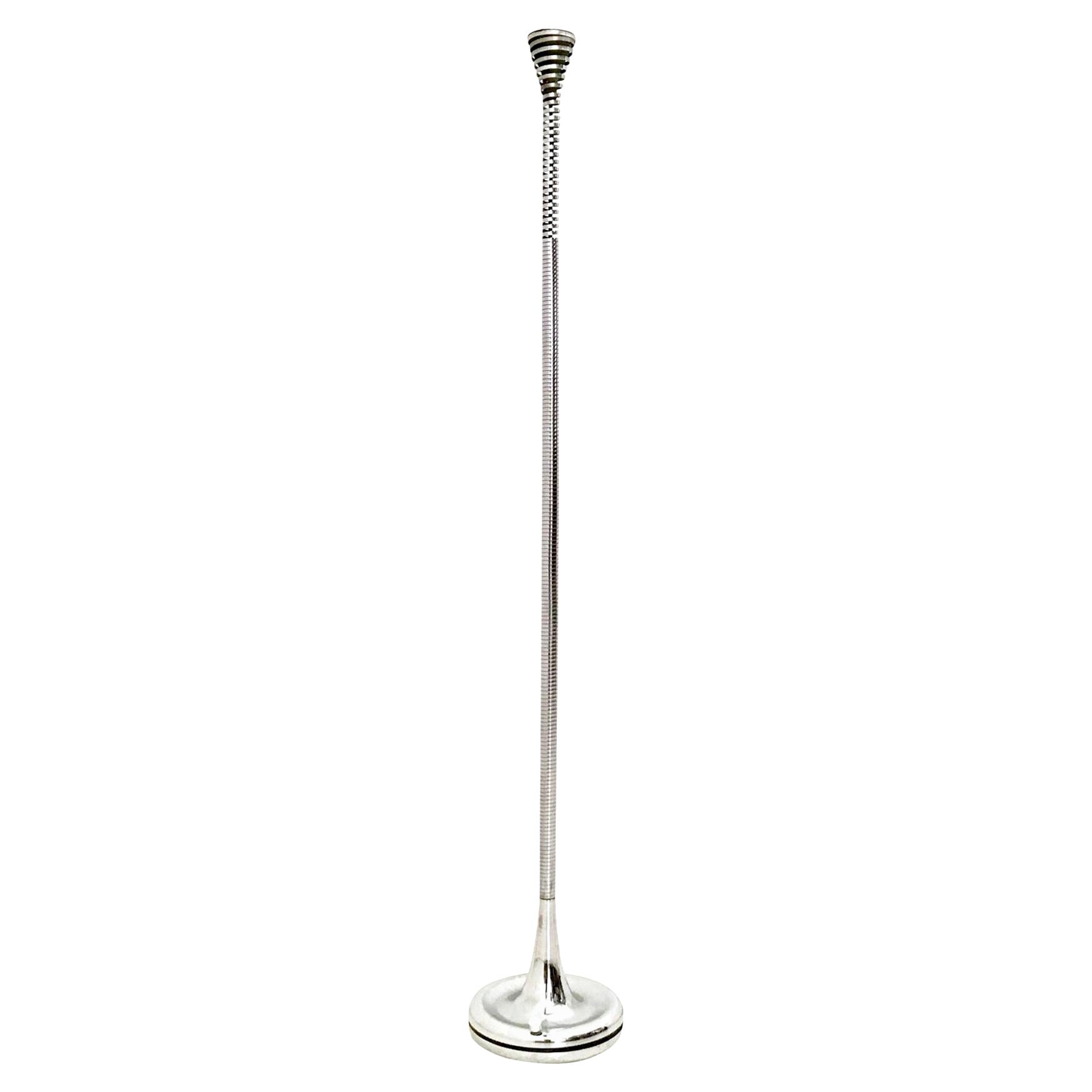 Lampada da terra postmoderna in acciaio di Eleonore Peduzzi Riva per Candle, Italia in vendita