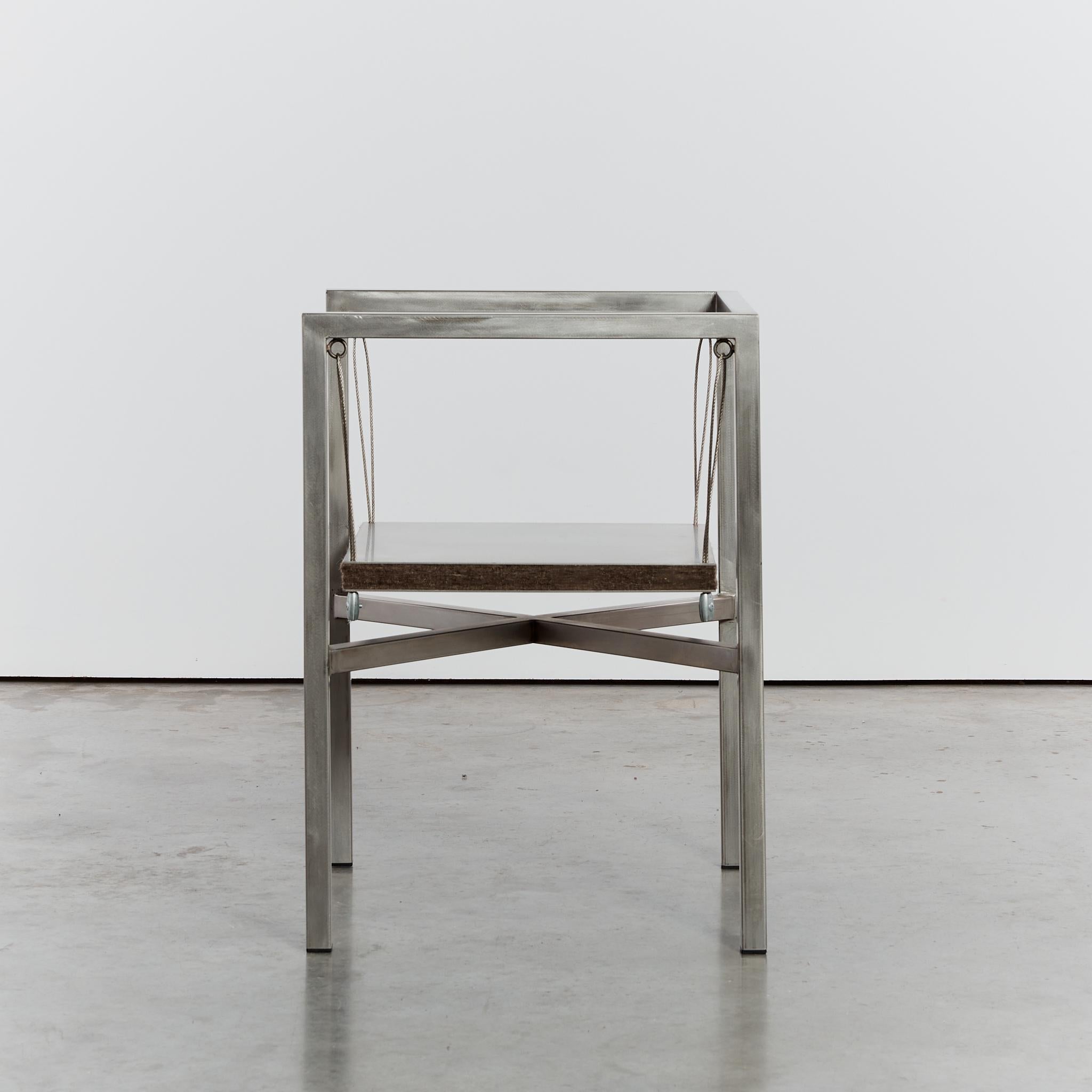 20th Century Postmodern steel Sensilla chair by Christoph Siebrasse signed For Sale