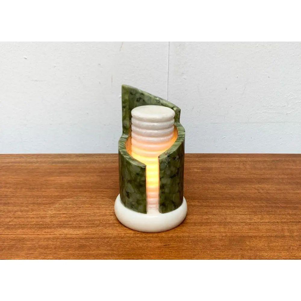 Postmoderne Lampe de table postmoderne en pierre, années 1980 en vente