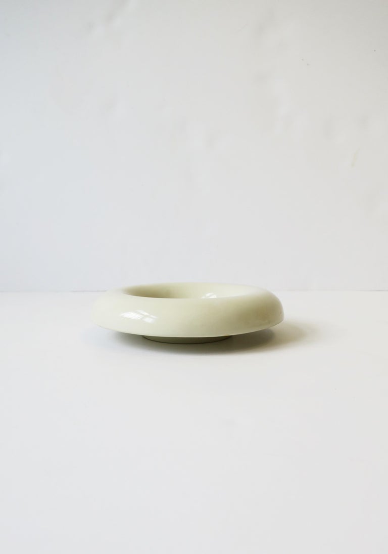 Glazed Postmodern Ceramic Bowl, ca. 1980s For Sale