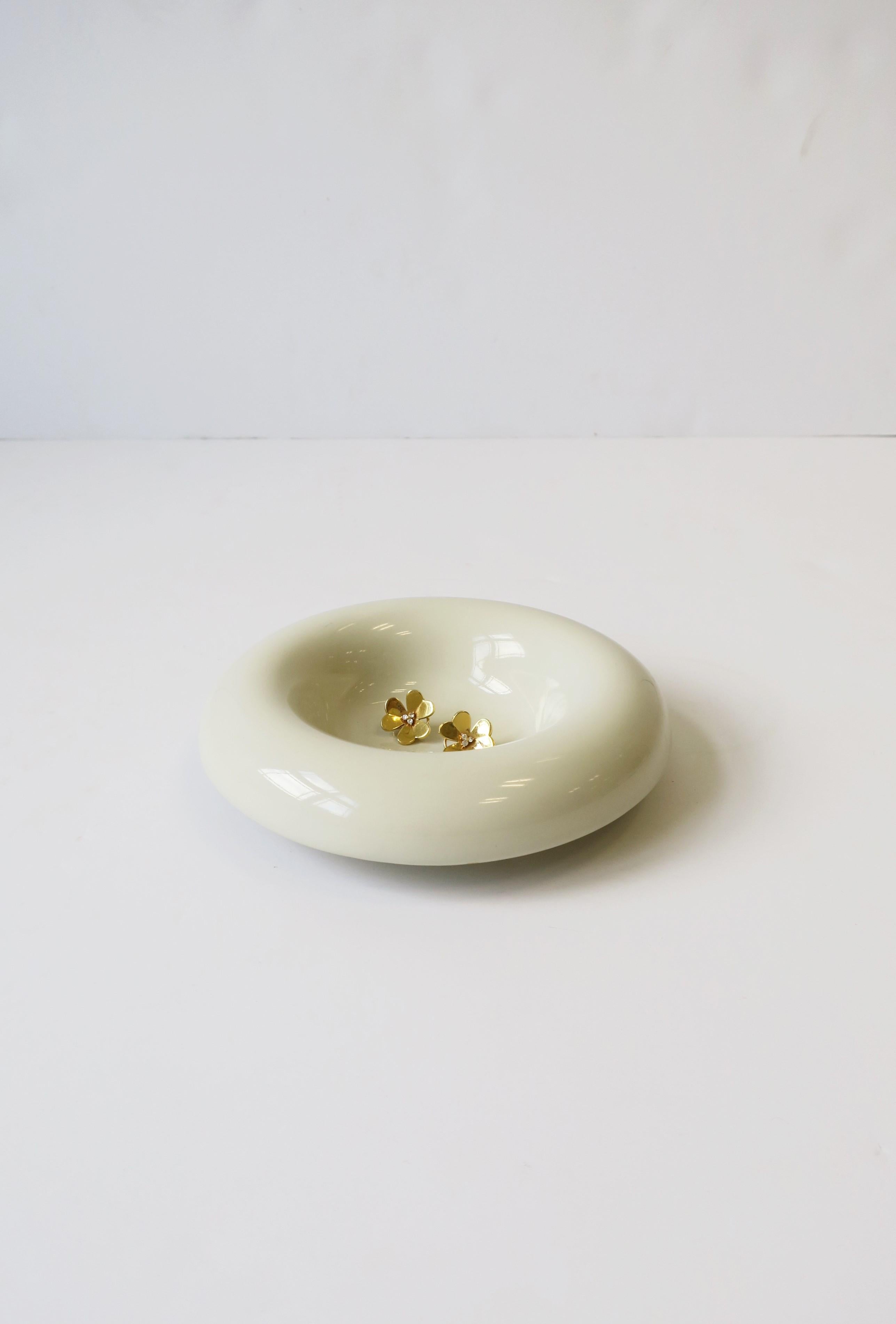 Glazed Postmodern Ceramic Bowl, ca. 1980s For Sale
