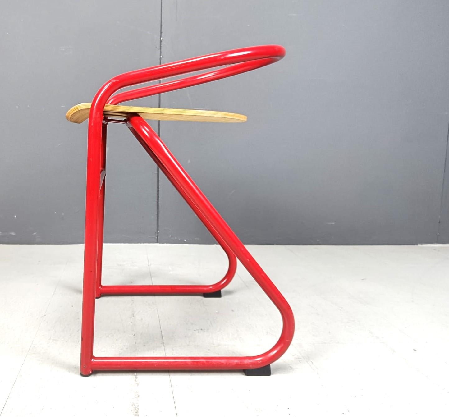 Metal Postmodern stools by Samo, 1980s For Sale