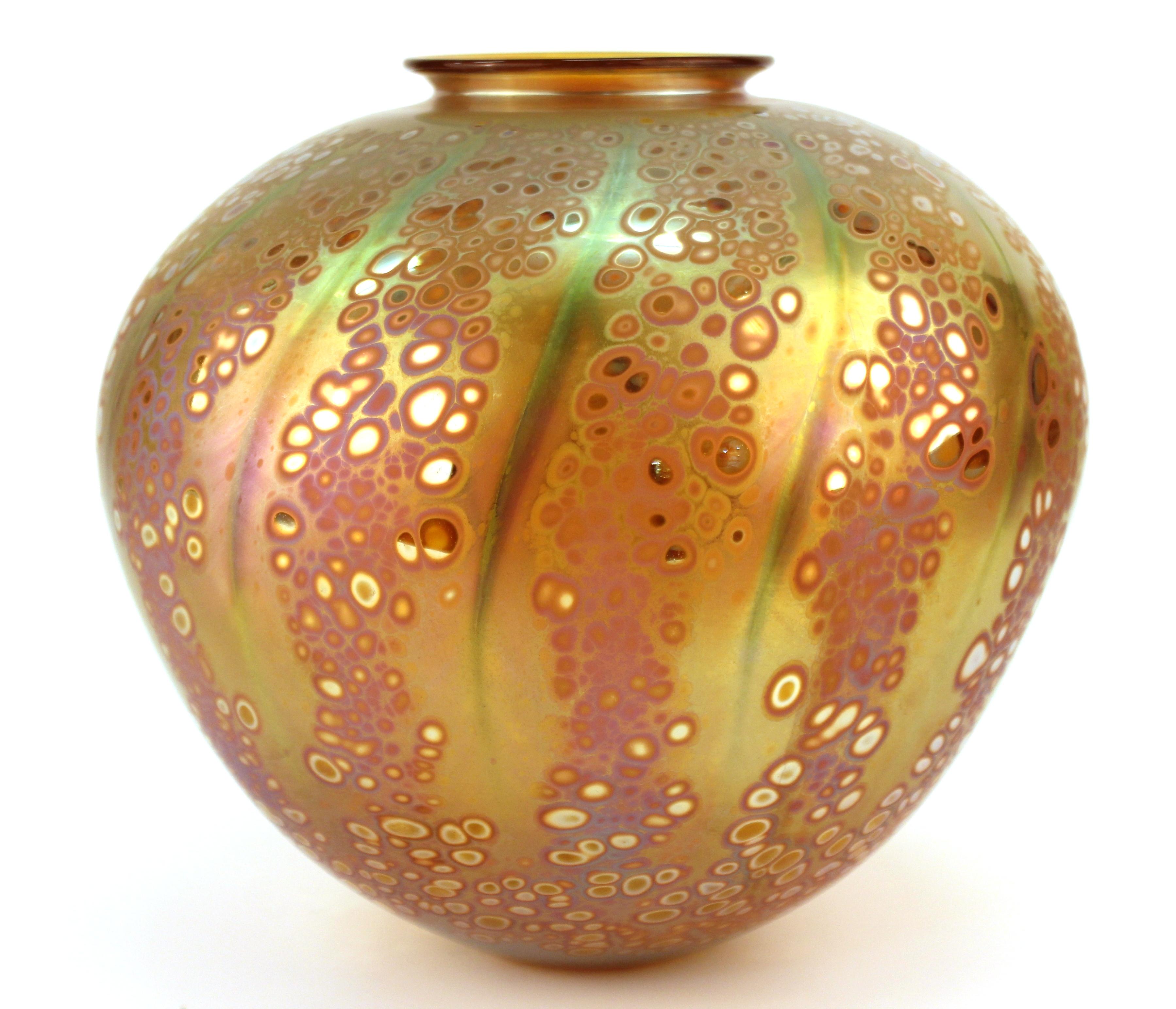 Post-Modern Postmodern Studio Art Glass Vase