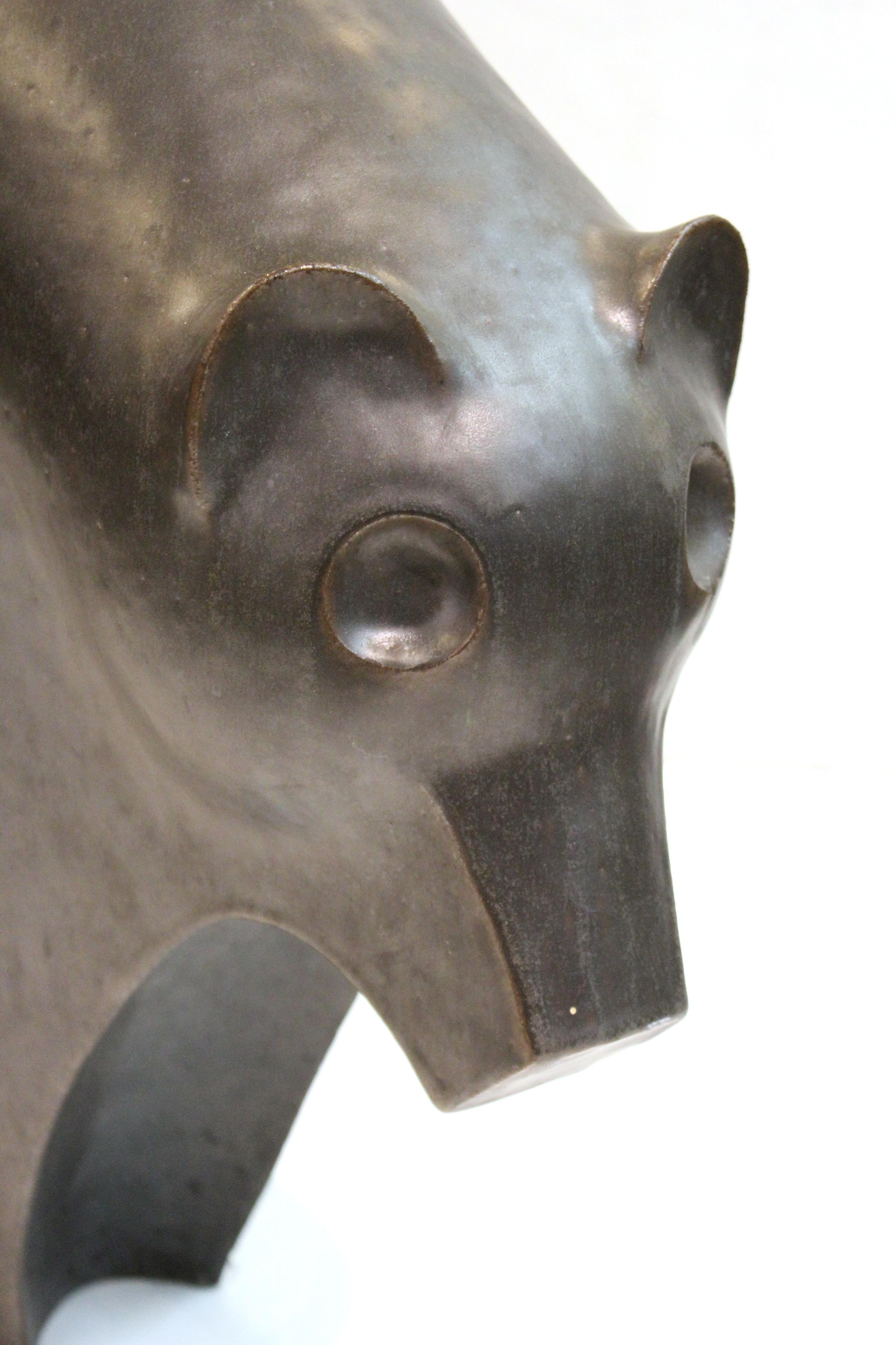 Post-Modern Postmodern Studio Ceramic Animal Sculpture by James Kempes