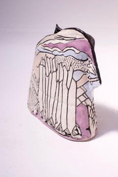 Postmodern Studio Ceramic Vase Signed