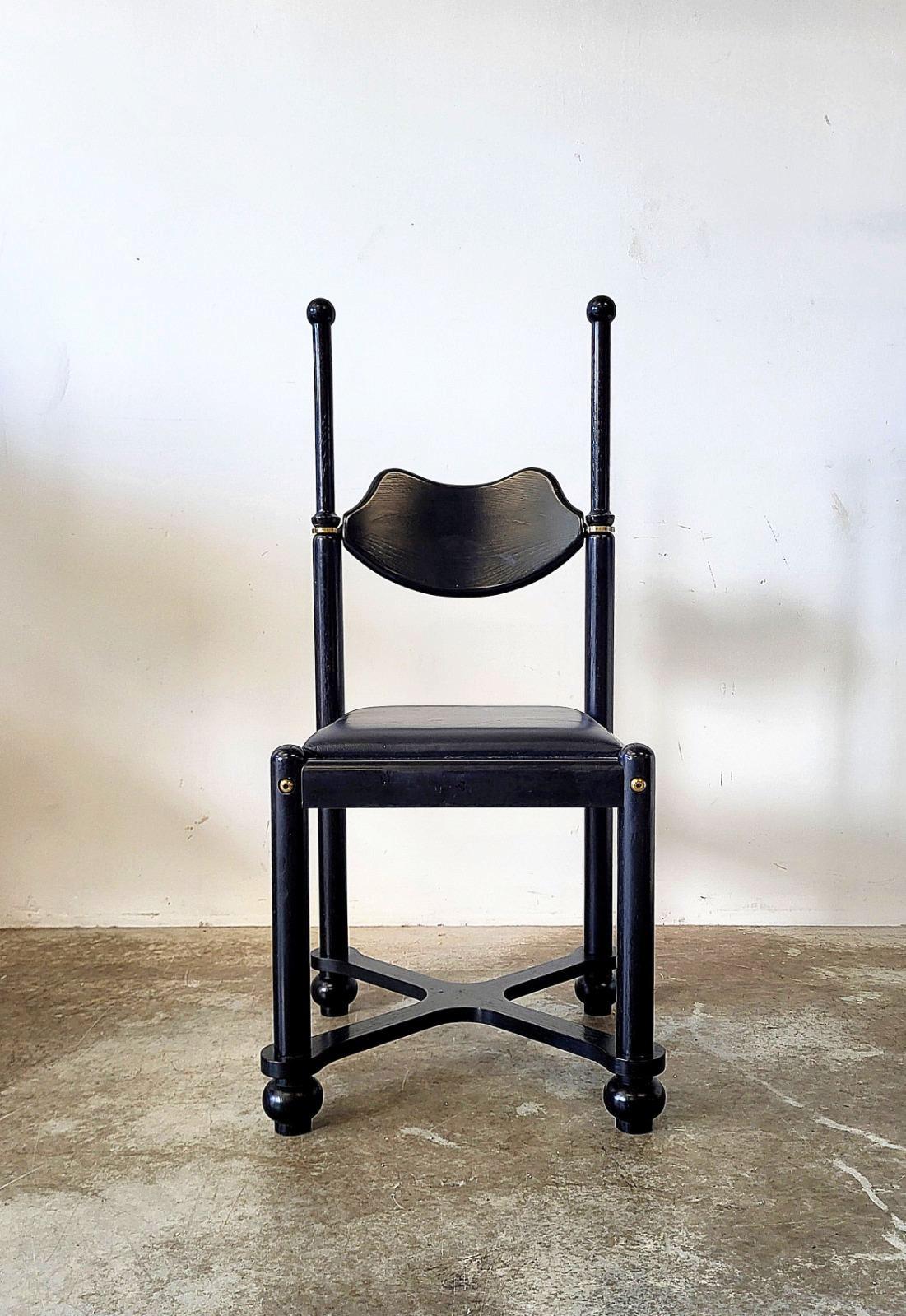 Postmoderne Chaise de studio postmoderne par Belloni Design Studio Hongrie 1980 en vente