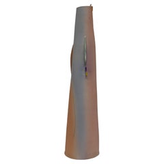 Vase postmoderne en céramique fait à la main par un Studio Craft, signé par l'artiste en 1987