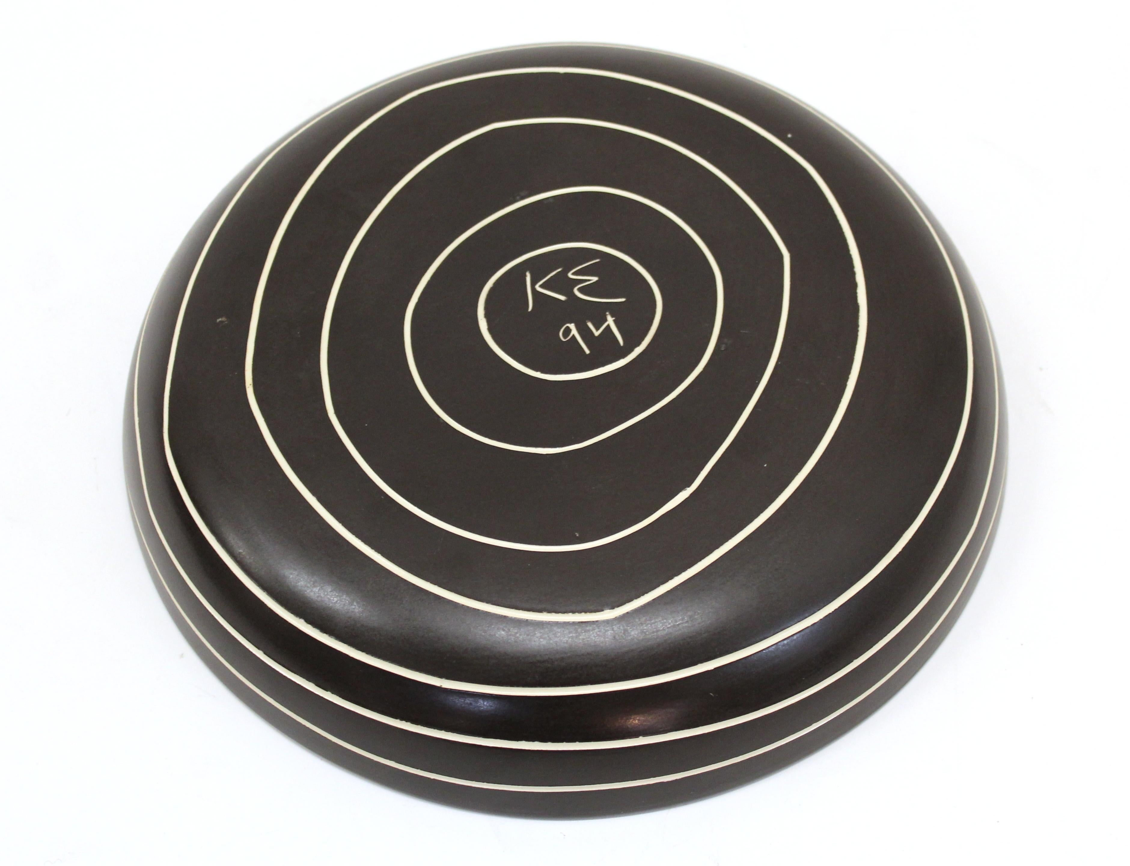 American Postmodern Studio Pottery Charger Plate