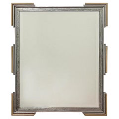Postmodern Style Mirror with Lacquered Steel Frame, British, C2000