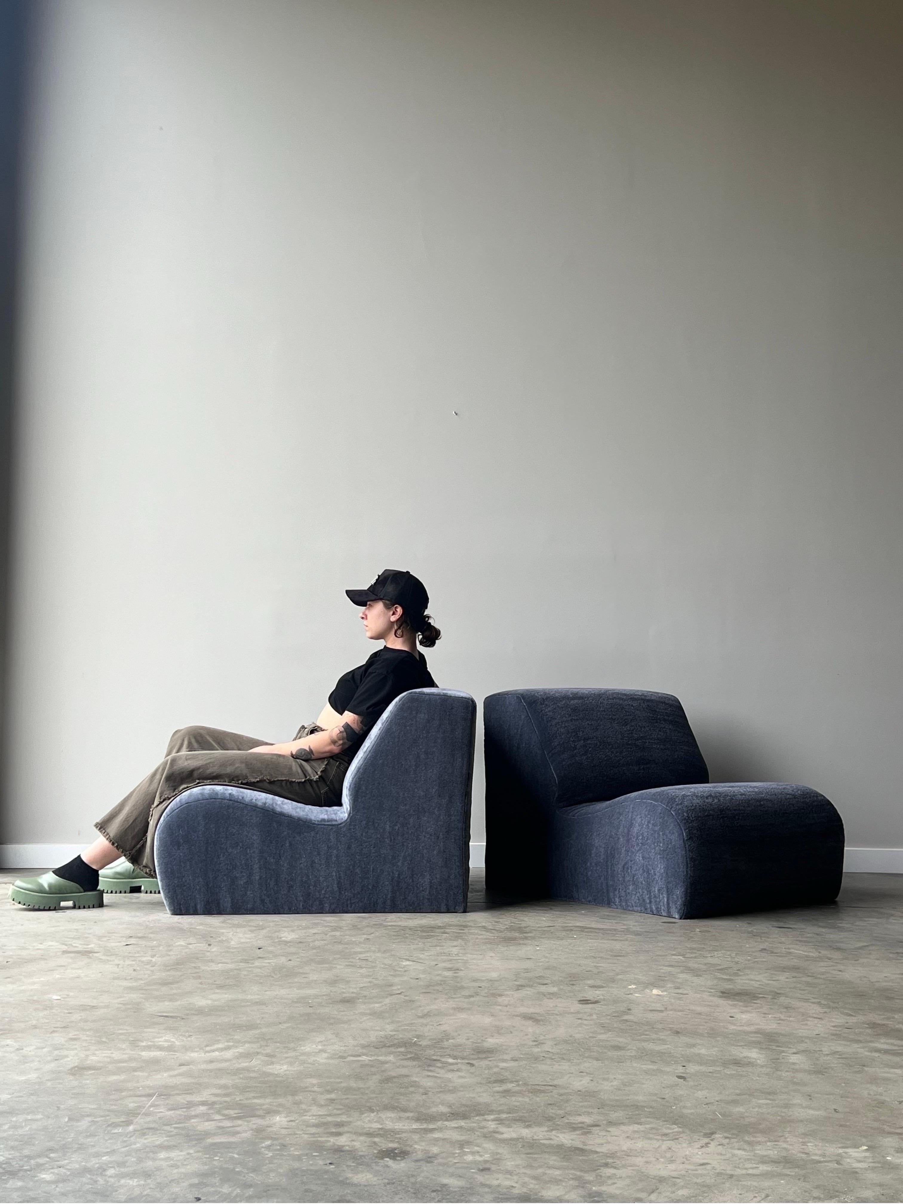 Modulare Lounges aus Mohair im postmodernen Stil im Angebot 2