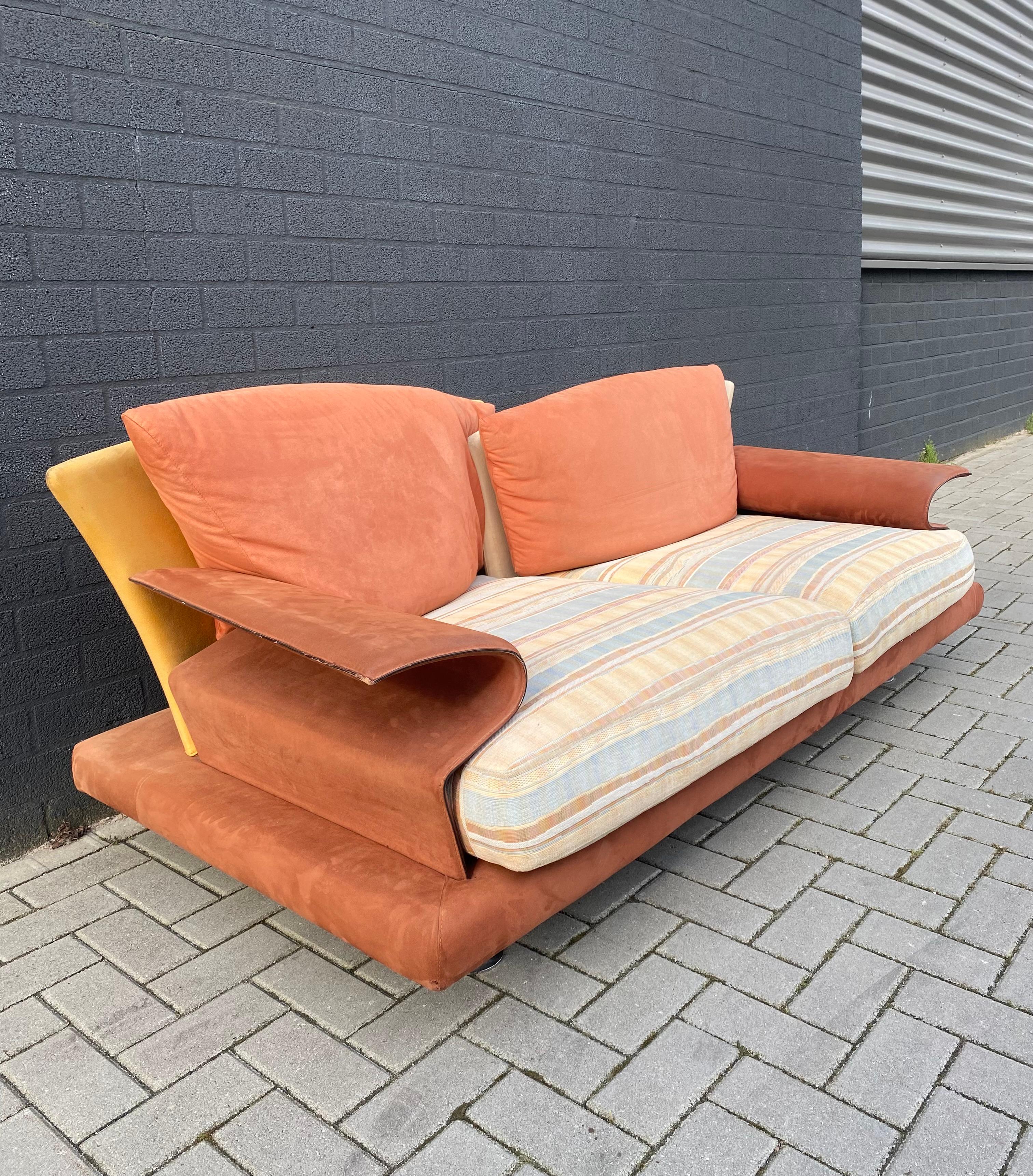 Italian Postmodern Super Roy Sofa By Giorgio Saporiti  For Sale