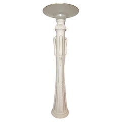 Postmodern Swan Plaster Floor Lamp Torchiere Art Deco Styling
