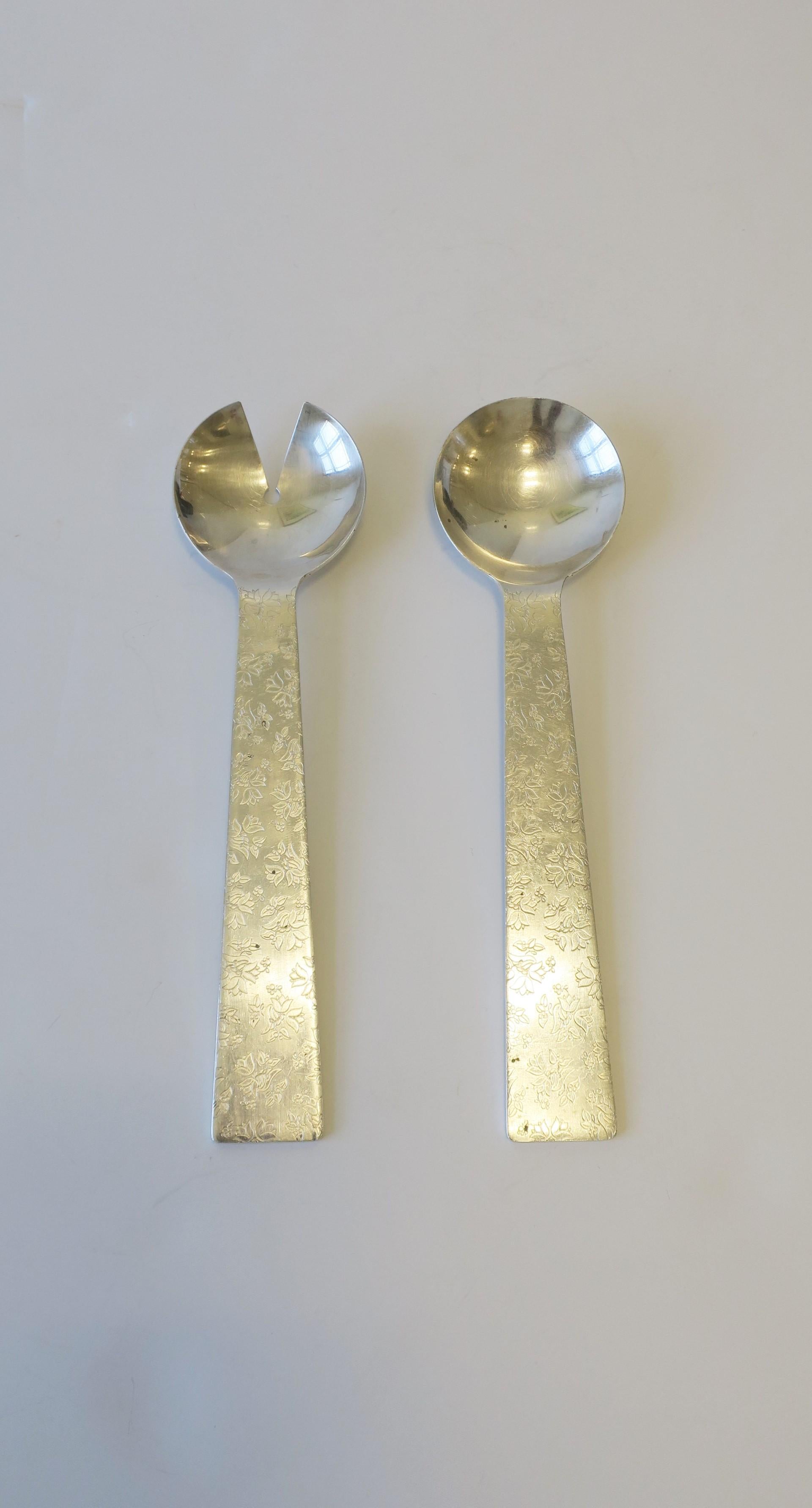 designer serving spoon set