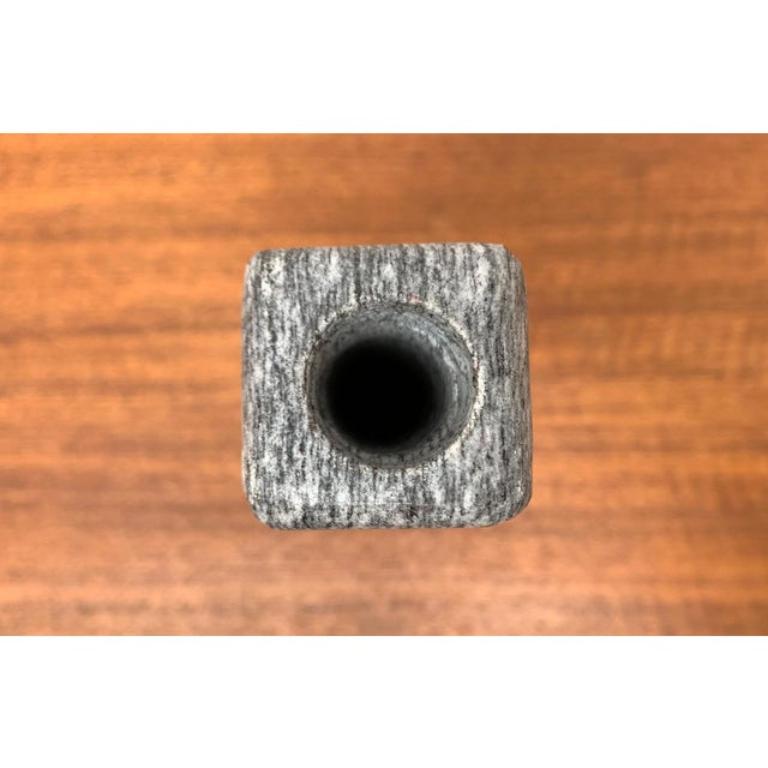 Postmodern Swiss Granite Candleholder from Crea, Ticino, 1980s, in Very Good conditions. Designed 1980 to 1989 This piece has an attribution mark.

Additional information:
Materials: Granite
Color: Gray
Styles: Postmodern
Country of Origin: