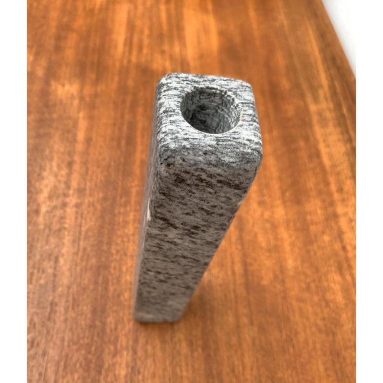 Postmodern Swiss Granite Candleholder from Crea, Ticino, 1980s In Excellent Condition For Sale In Hamburg, DE