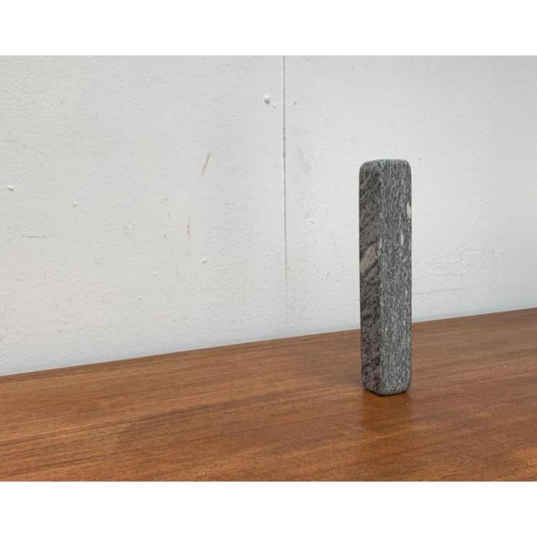 20th Century Postmodern Swiss Granite Candleholder from Crea, Ticino, 1980s For Sale