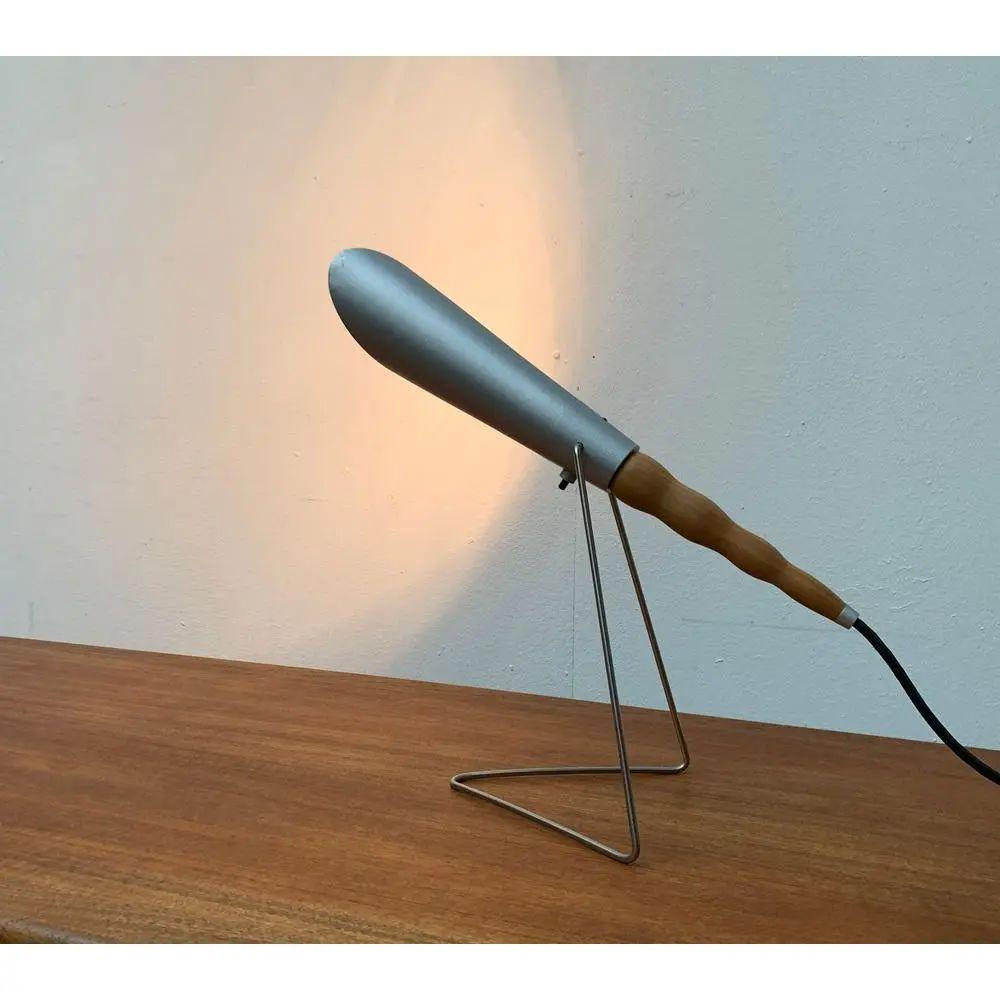 Metal Postmodern Swiss Model Lucifer Table Lamp by Hannes Wettstein for Belux, 1990s For Sale