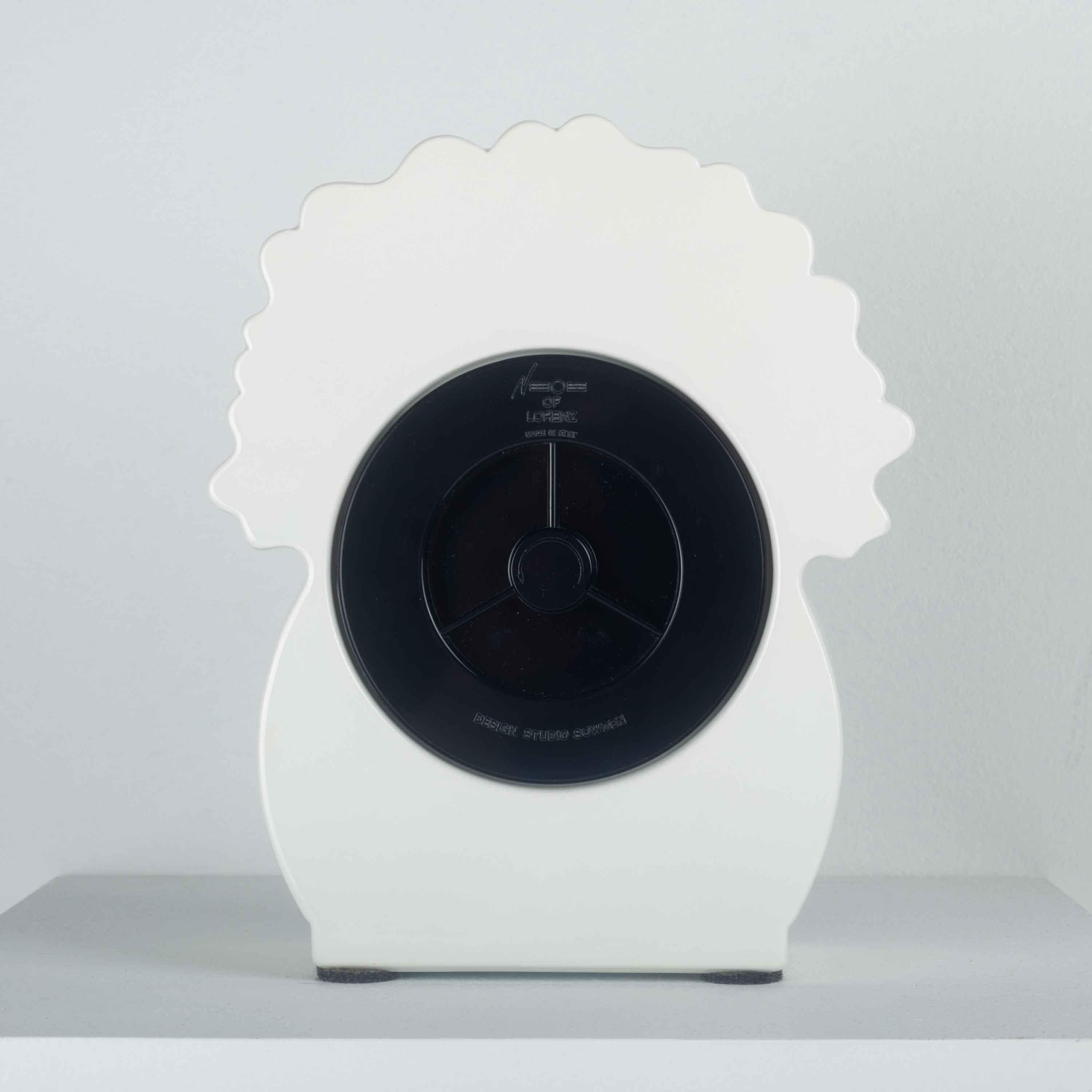 Ceramic Postmodern Table Clock by George Sowden for Neos, Italy, 1988