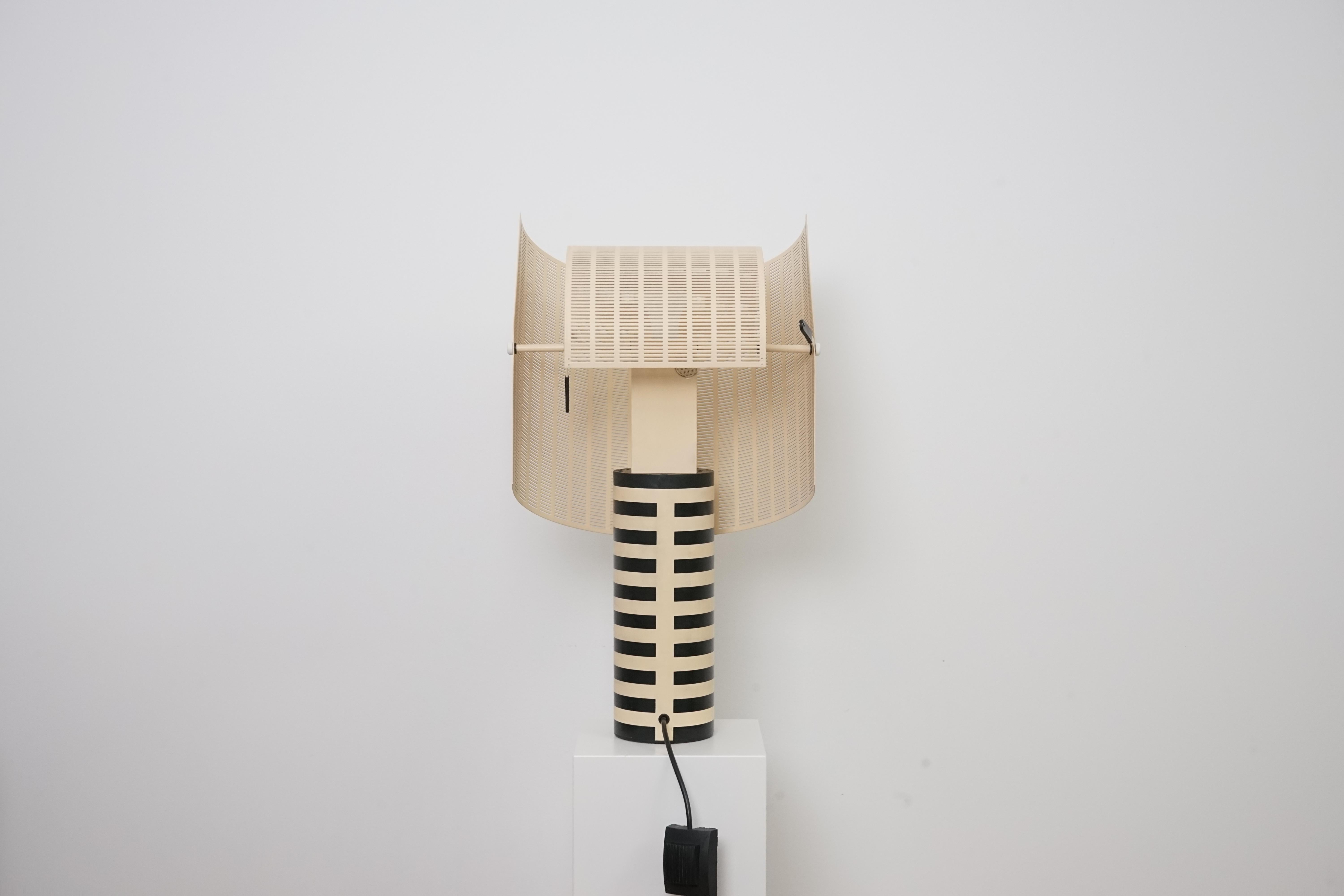 Metal Postmodern Table Lamp Shogun by Mario Botta for Artemide
