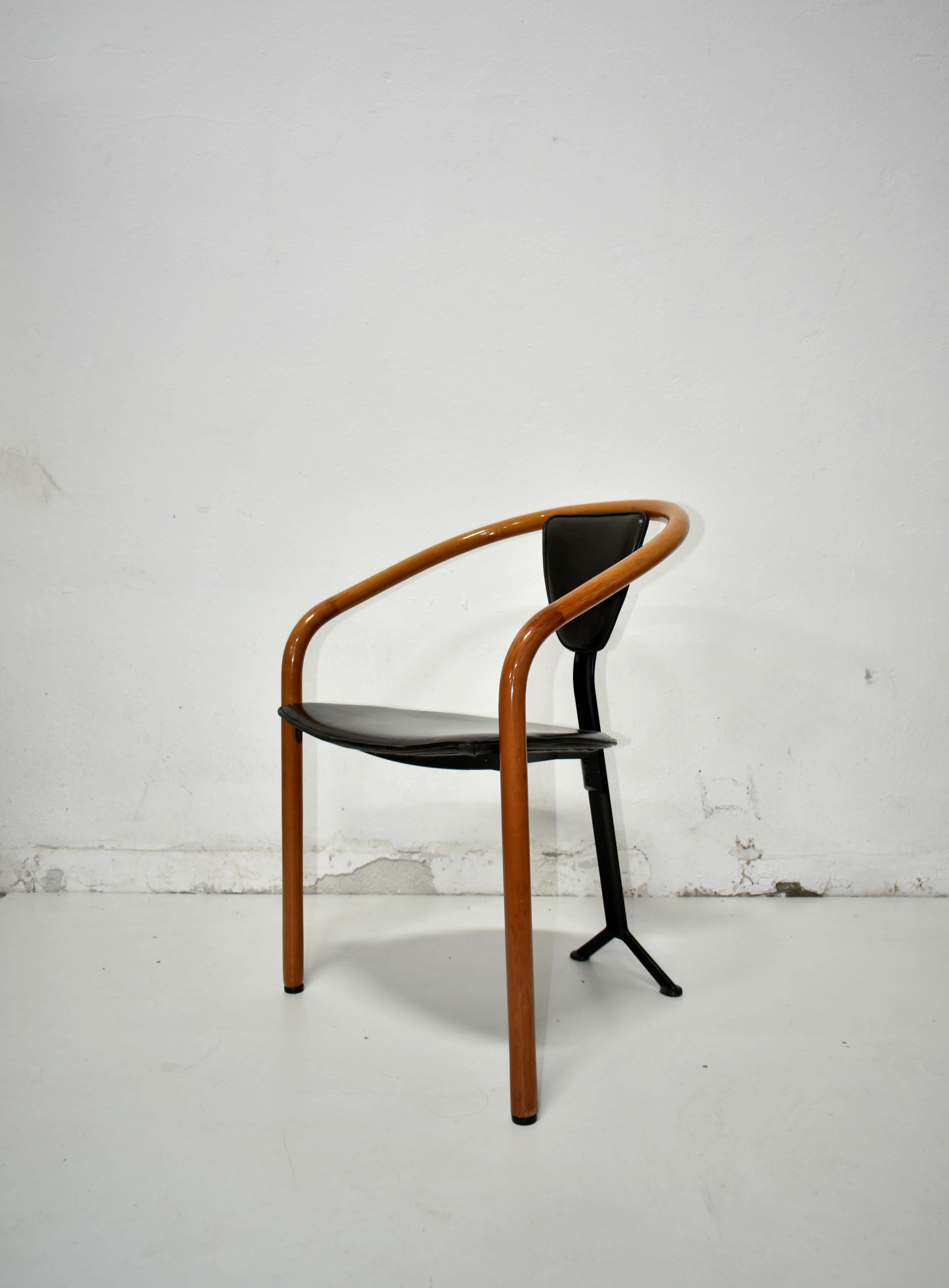 Post-Modern Postmodern ‘Tacchi' Chair by Toshiyuki Kita for AIDEC, Japan, 1980s