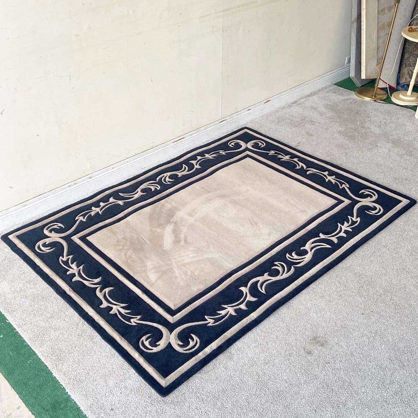 black and tan rug