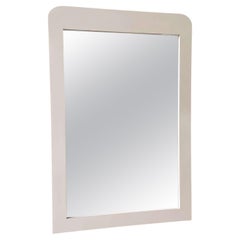 Postmodern Tan Lacquer Laminate Mirror