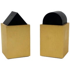 Vintage Postmodern Tan Salt and Pepper by David Tisdale for Elika