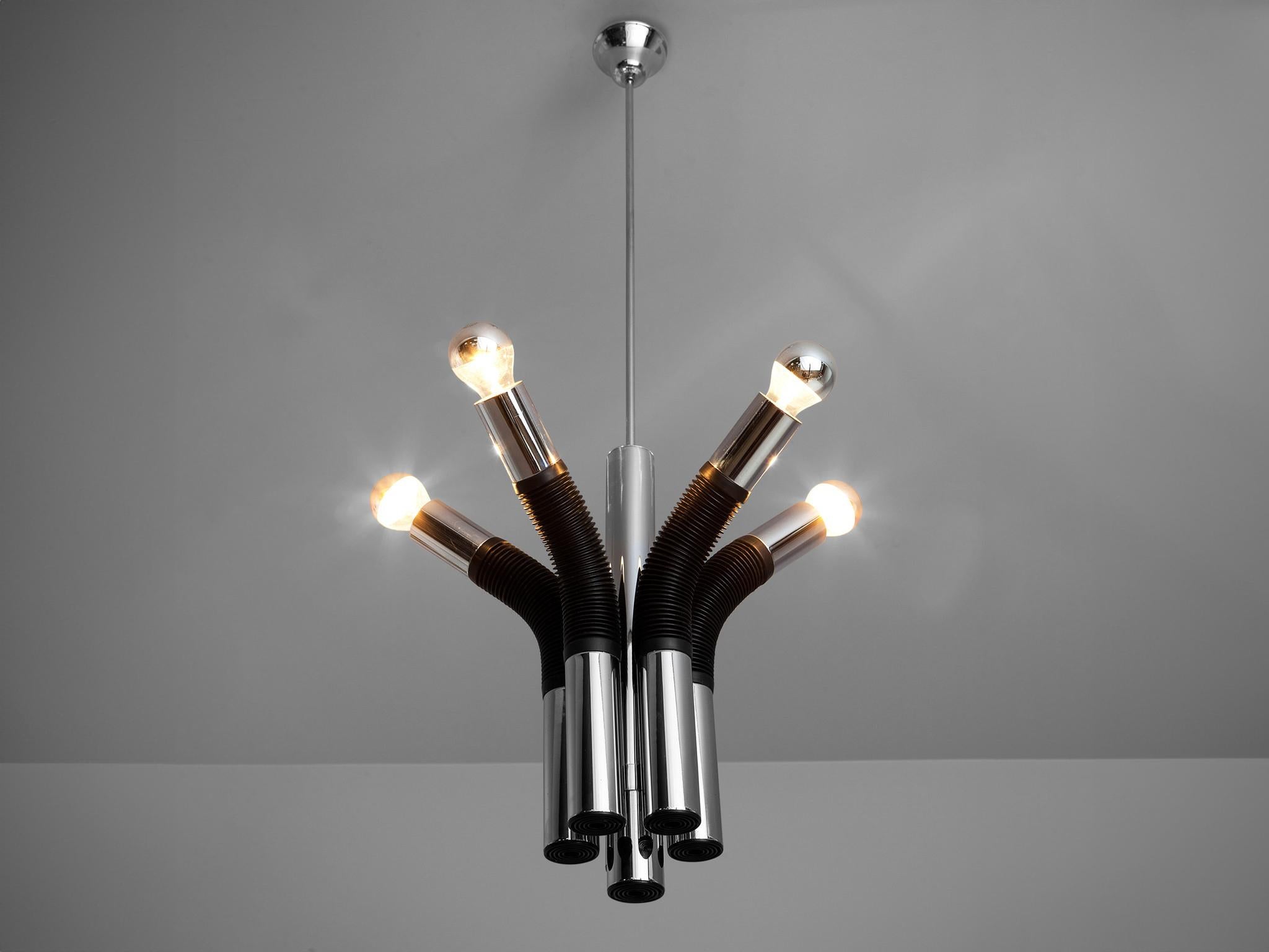 Mid-Century Modern Postmodern Targetti Sankey Chandelier For Sale