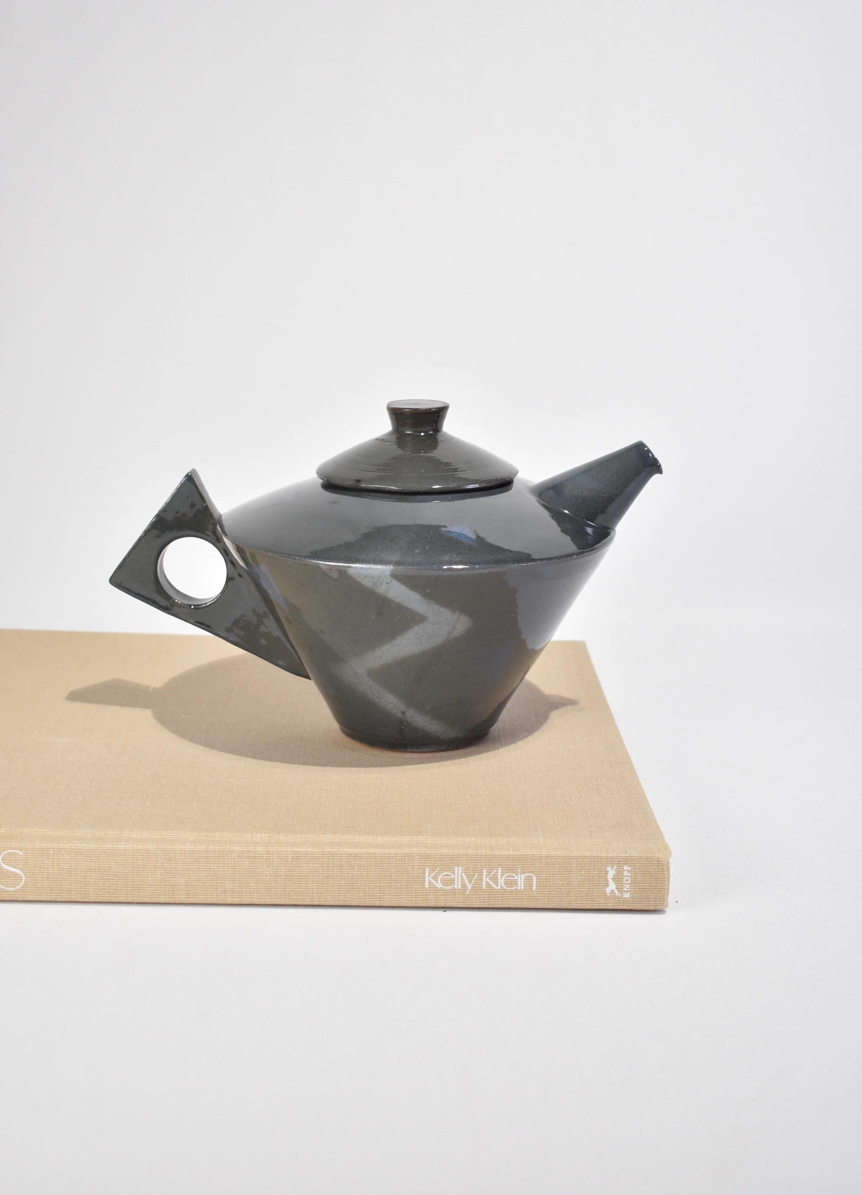 Glazed Postmodern Teapot