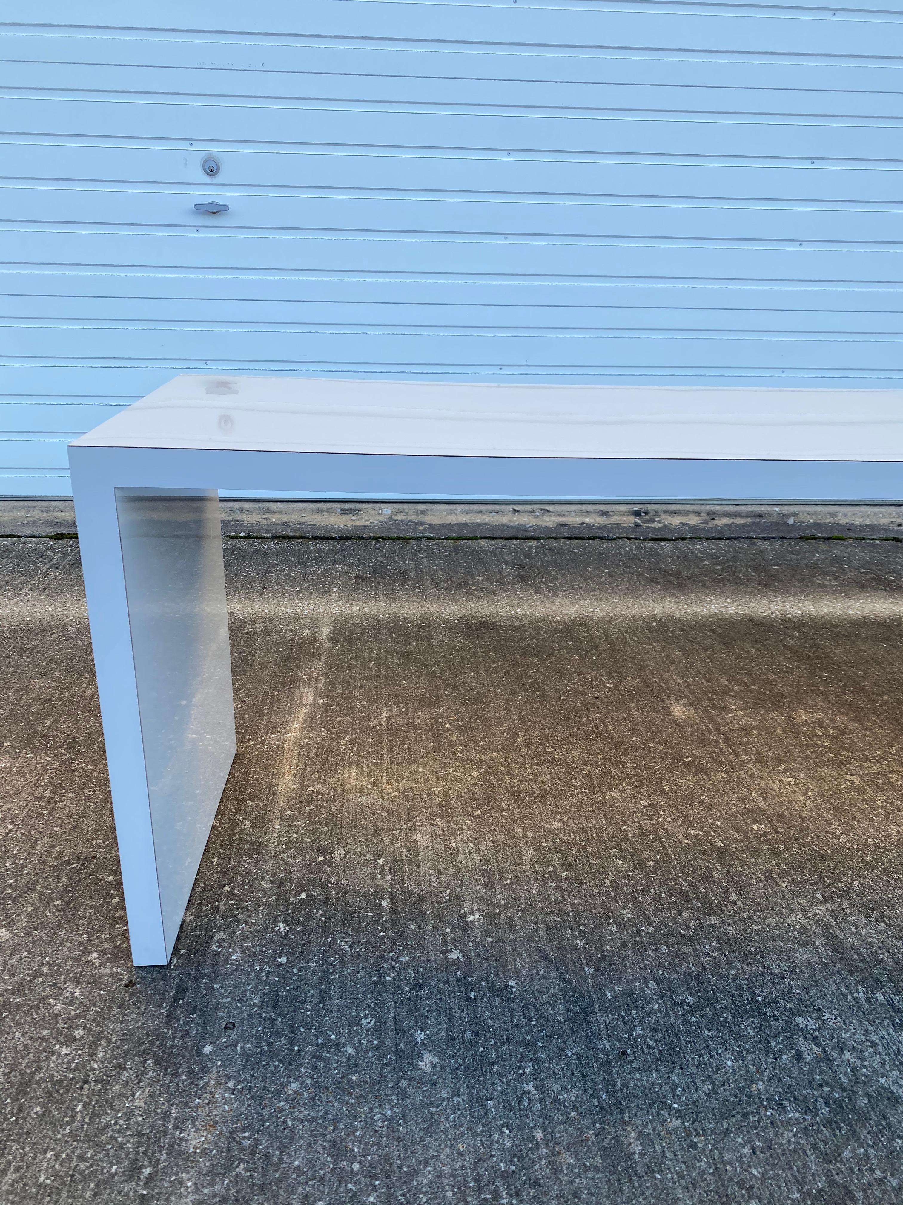 Postmodern Tempo Designs Extra Long Laminate Console Table For Sale 1