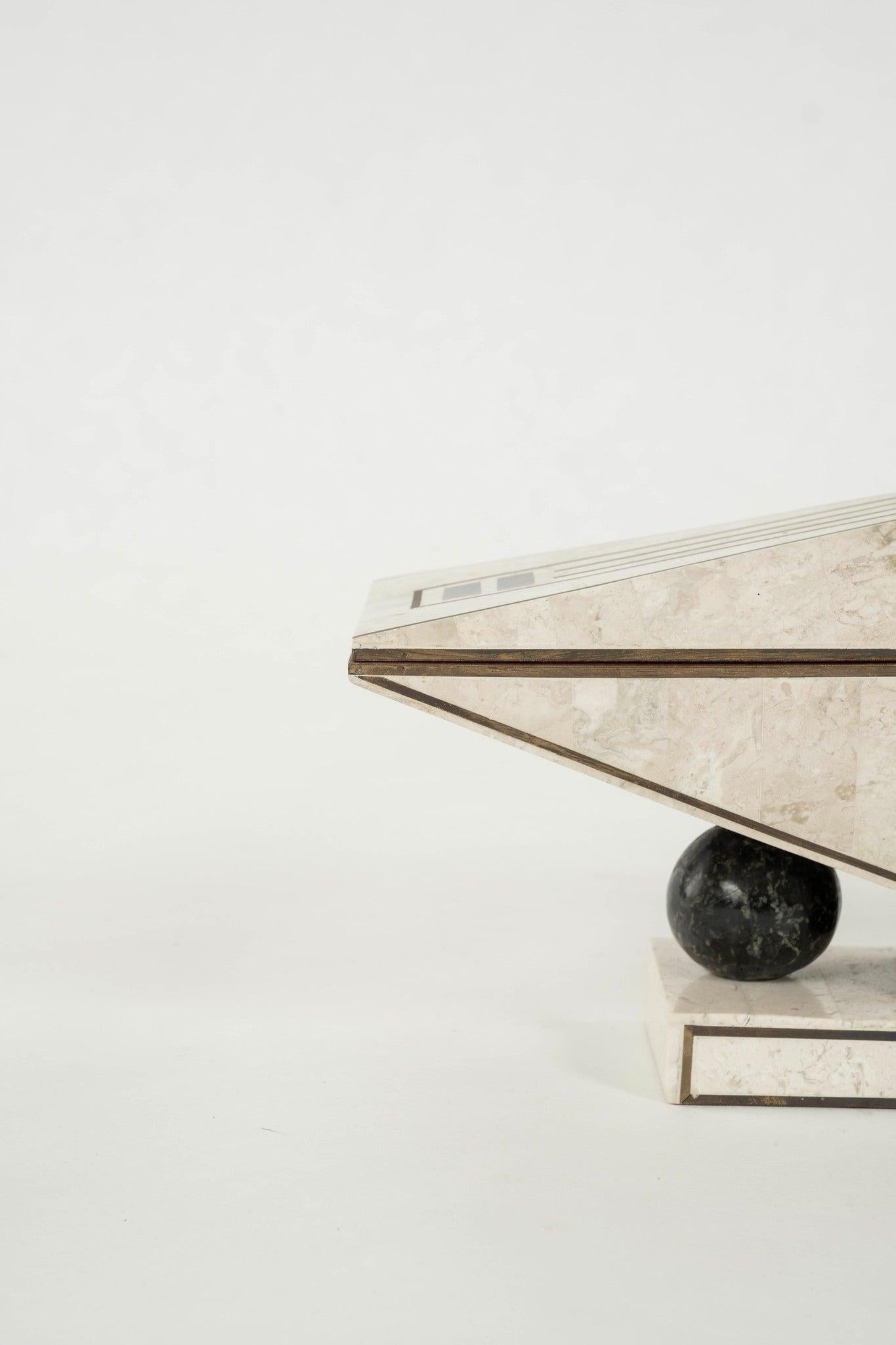 Postmodern Tessellated Stone Box For Sale 1