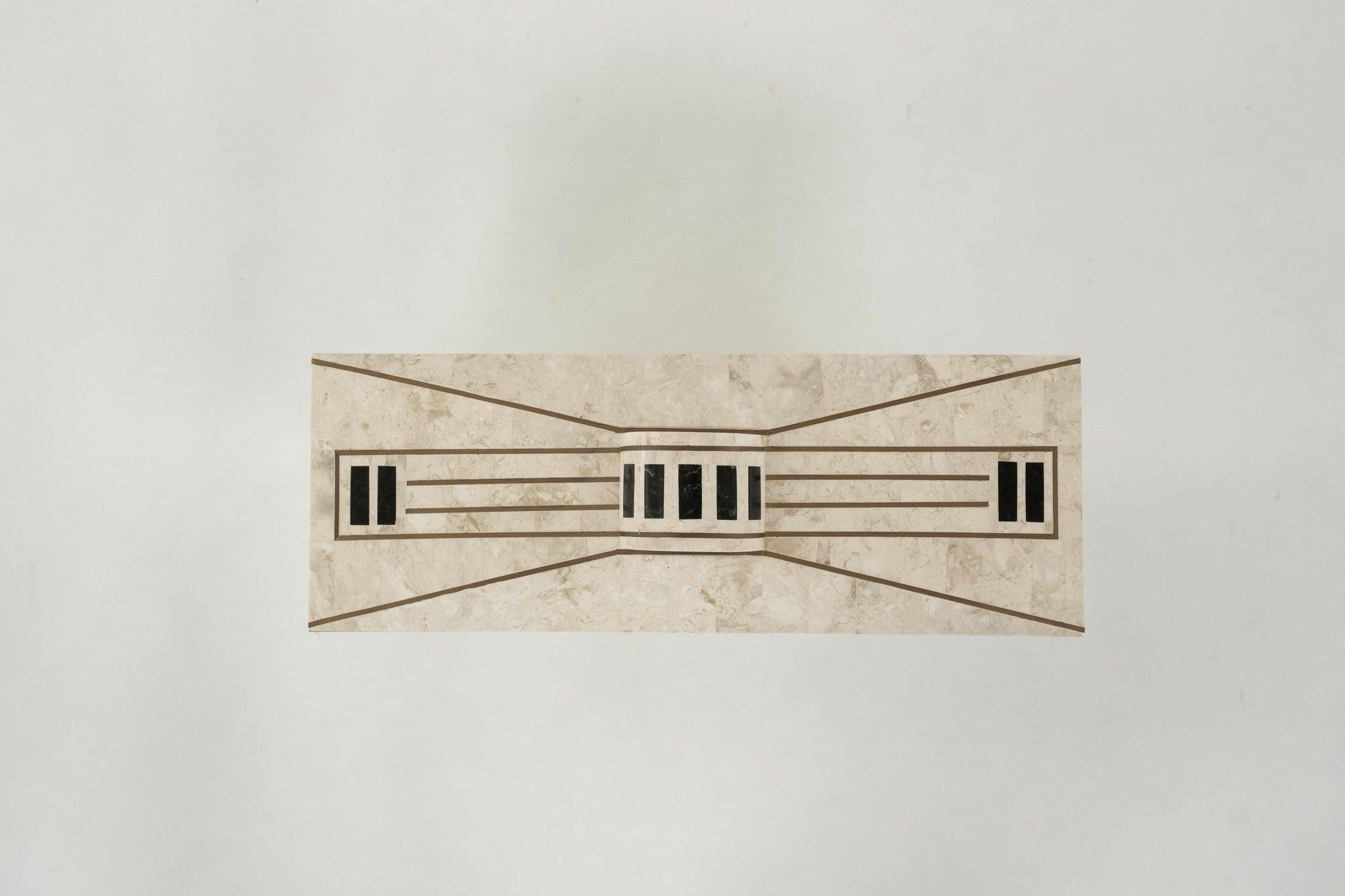 Postmodern Tessellated Stone Box For Sale 3