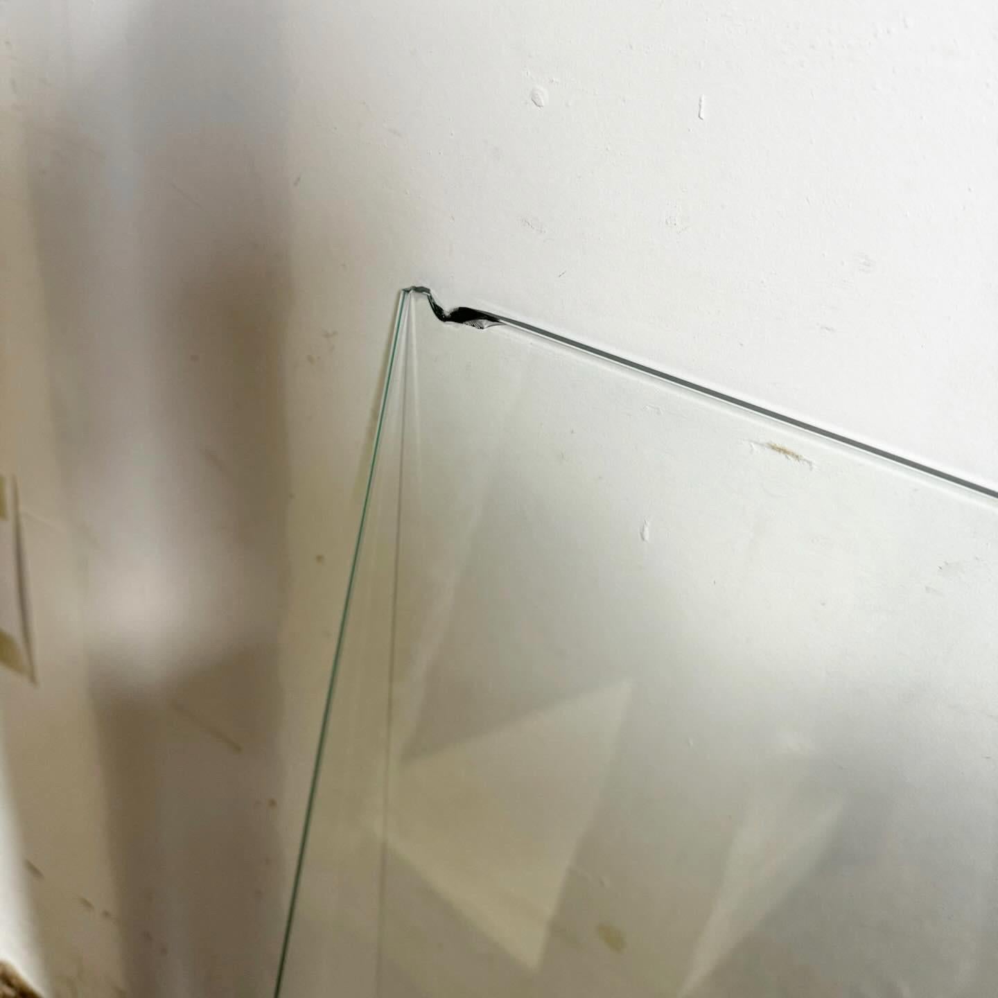Postmodern Tessellated Stone Glass Shelf Etagere With Light 3