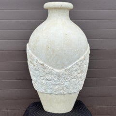 Postmodern Tessellated Stone Oversized Floor Vase by Magnussen