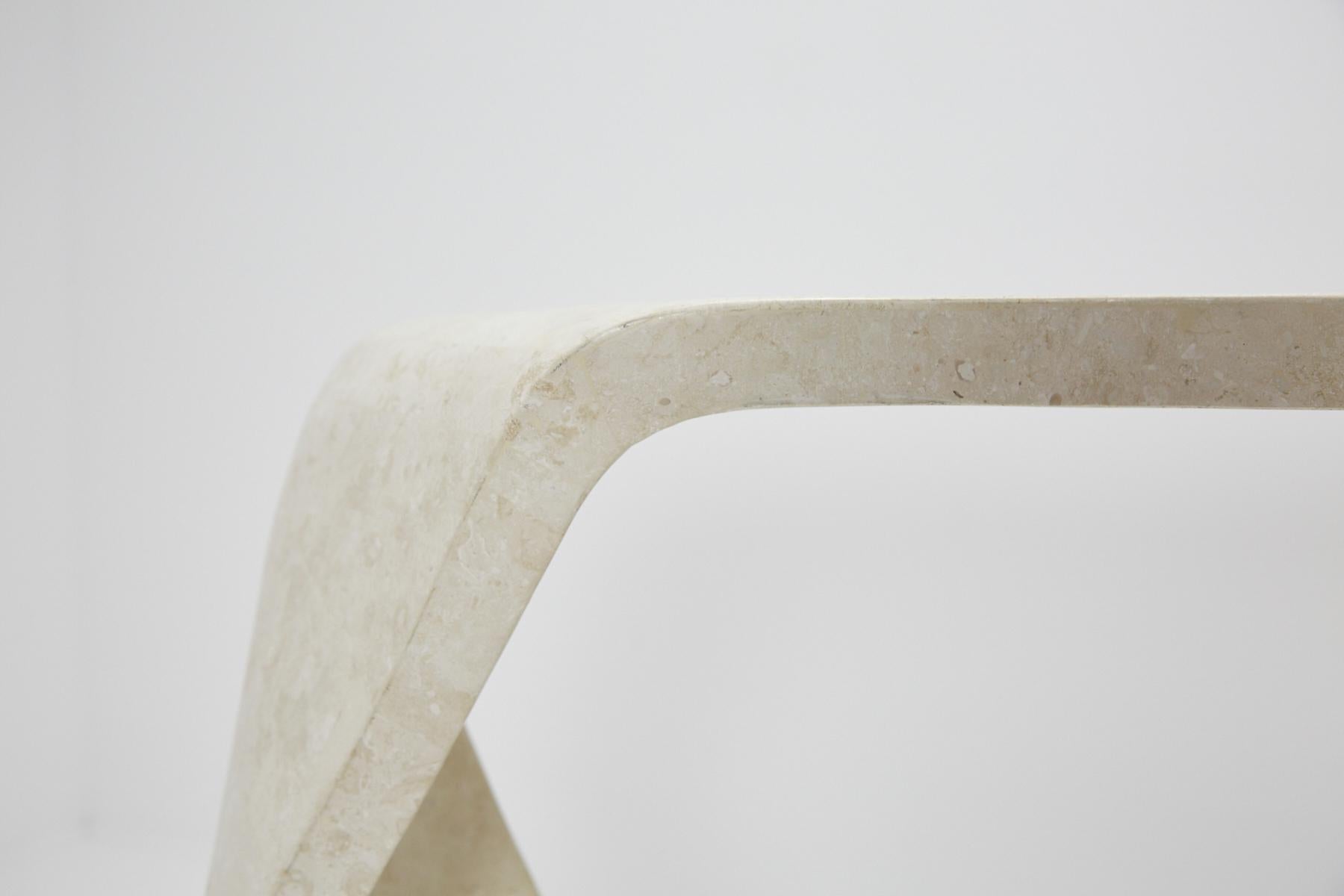 Late 20th Century Postmodern Tessellated Stone Twisted Console Table, 1990s