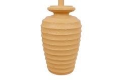 Pareja de lámparas de sobremesa de cerámica con textura postmoderna