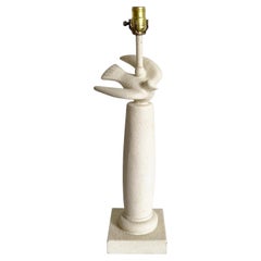 Postmodern Textured Plaster Flying Dove Table Lamp