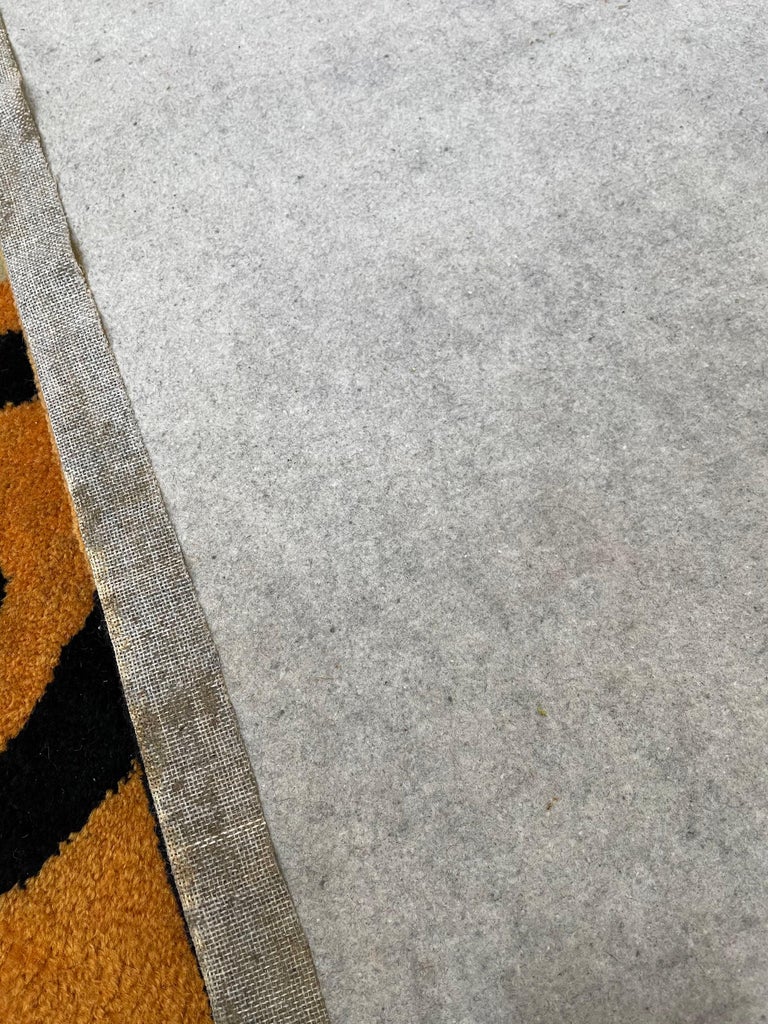 Postmodern Thick Pile Tufted Designer Wool Carpet, Pop Art Memphis