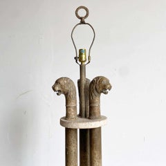 Postmodern Three Headed Panther Floor Lamp