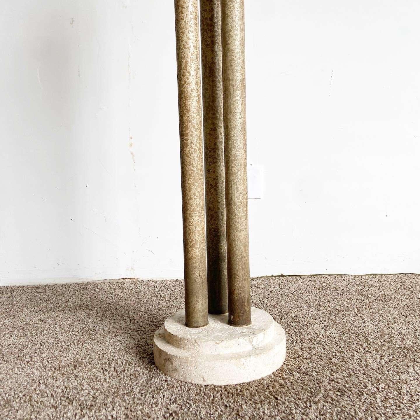 Postmodern Three Headed Panther Floor Lamp In Good Condition For Sale In Delray Beach, FL