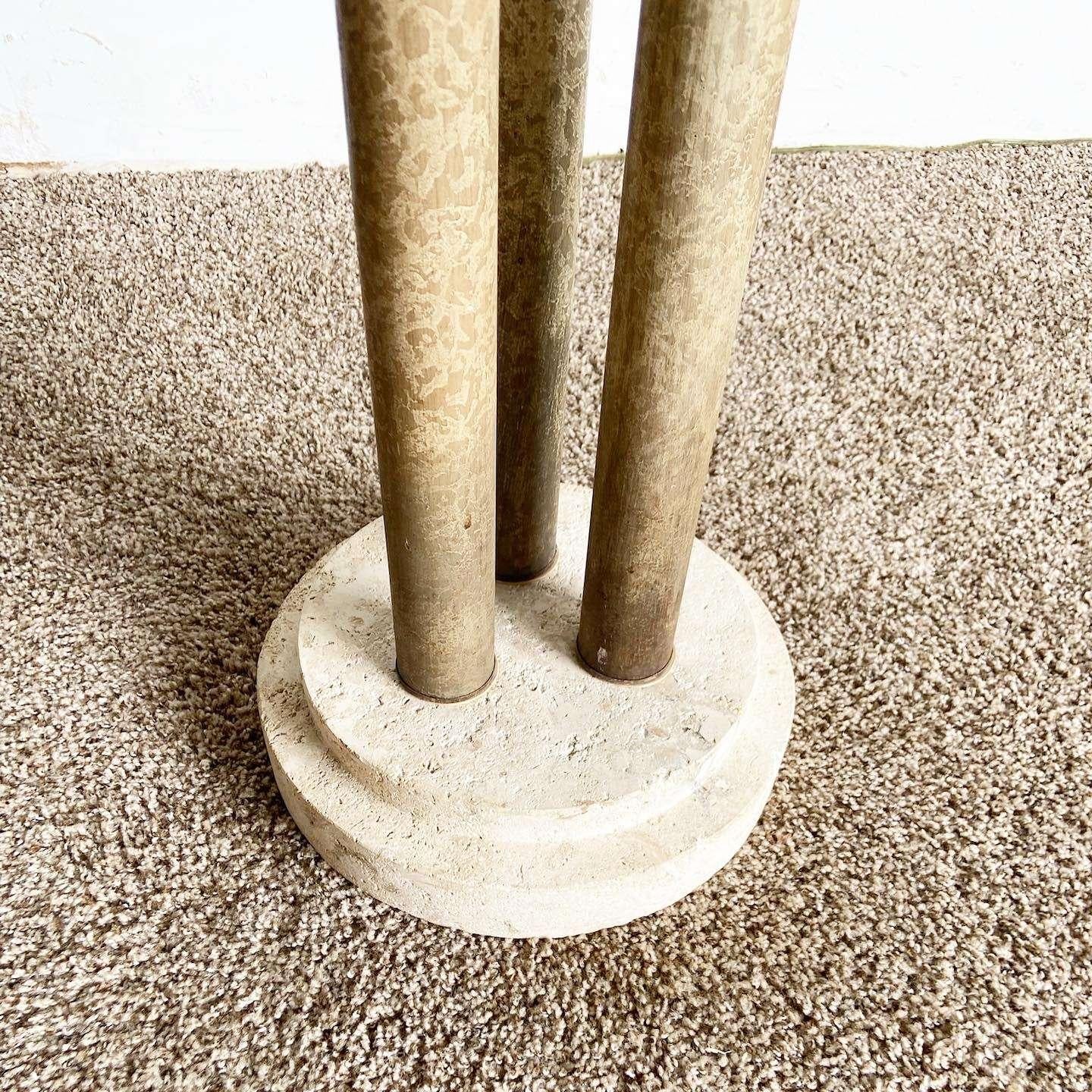 Late 20th Century Postmodern Three Headed Panther Floor Lamp For Sale