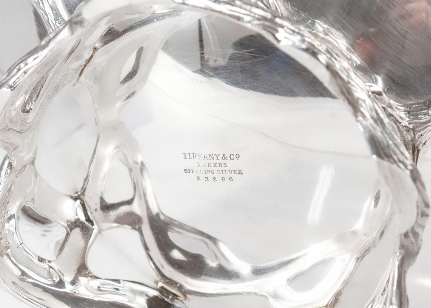Postmoderne Tiffany & Co. Sterling Silber Tafelaufsatz Schale Modell Nr. 23886 im Angebot 5