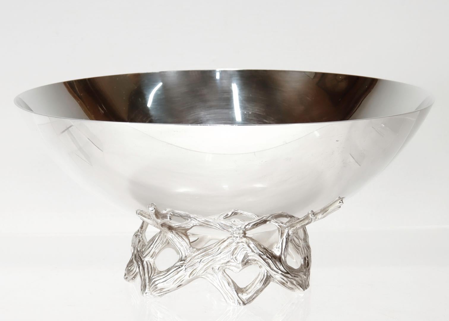 Postmodern Tiffany & Co. Sterling Silver Centerpiece Bowl Model No 23886 For Sale 2